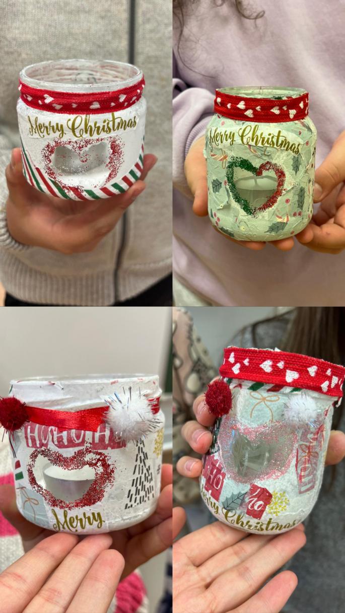 Weihnachtliche Teelichter